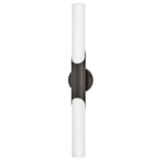 Hinkley Lighting Grace LED 30" Vanity, Black Oxide/Etched Opal - 51383TBX
