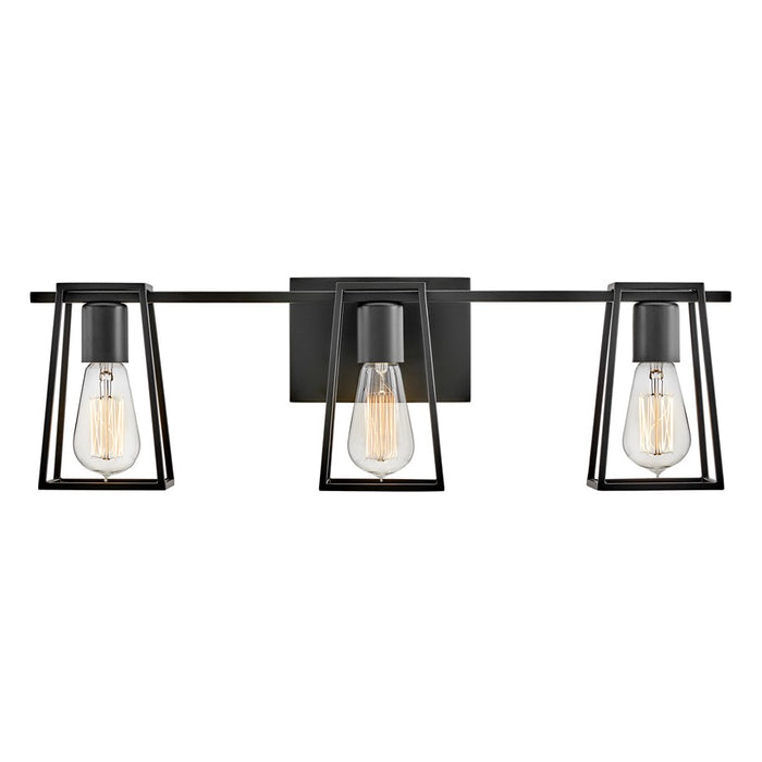 Hinkley Lighting Filmore 3 Light Vanity, Black - 5163BK