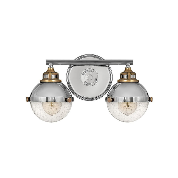 Hinkley Lighting Fletcher Interior Bath Vanity Bath Vanity Light | Black | Traditional Vanity Light Above the Bathroom Mirror | Damp Rated | 5172BK