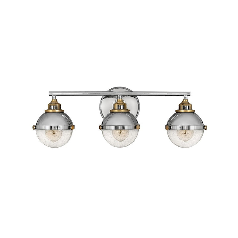 Hinkley Lighting Fletcher Interior Bath Vanity Bath Vanity Light | Black | Traditional Vanity Light Above the Bathroom Mirror | Damp Rated | 5172BK