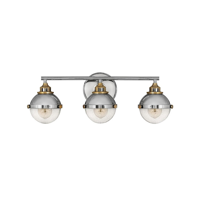 Hinkley Lighting Fletcher Interior Bath Vanity Bath Vanity Light | Black | Traditional Vanity Light Above the Bathroom Mirror | Damp Rated | 5172BK