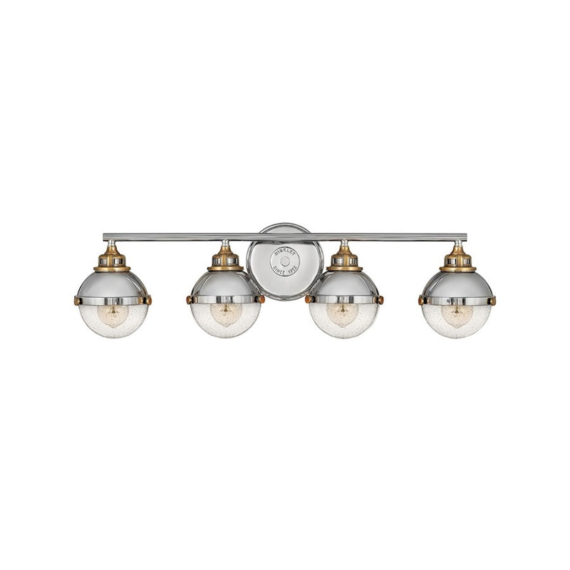 Hinkley Lighting Fletcher Interior Bath Vanity Bath Vanity Light | Black | Traditional Vanity Light Above the Bathroom Mirror | Damp Rated | 5172BK