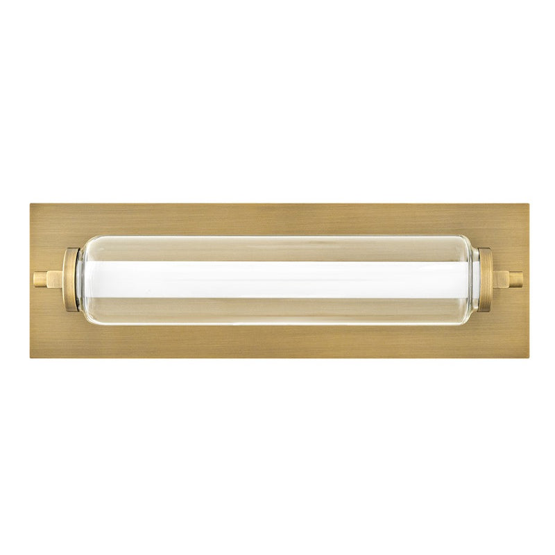 Hinkley Lucien 16.5in 1-Light Vanity Light | Transitional Lacquered Brass Steel and Clear & Etched Opal Glass | Bathroom Vanity | 4.75 x | Model 52020LCB