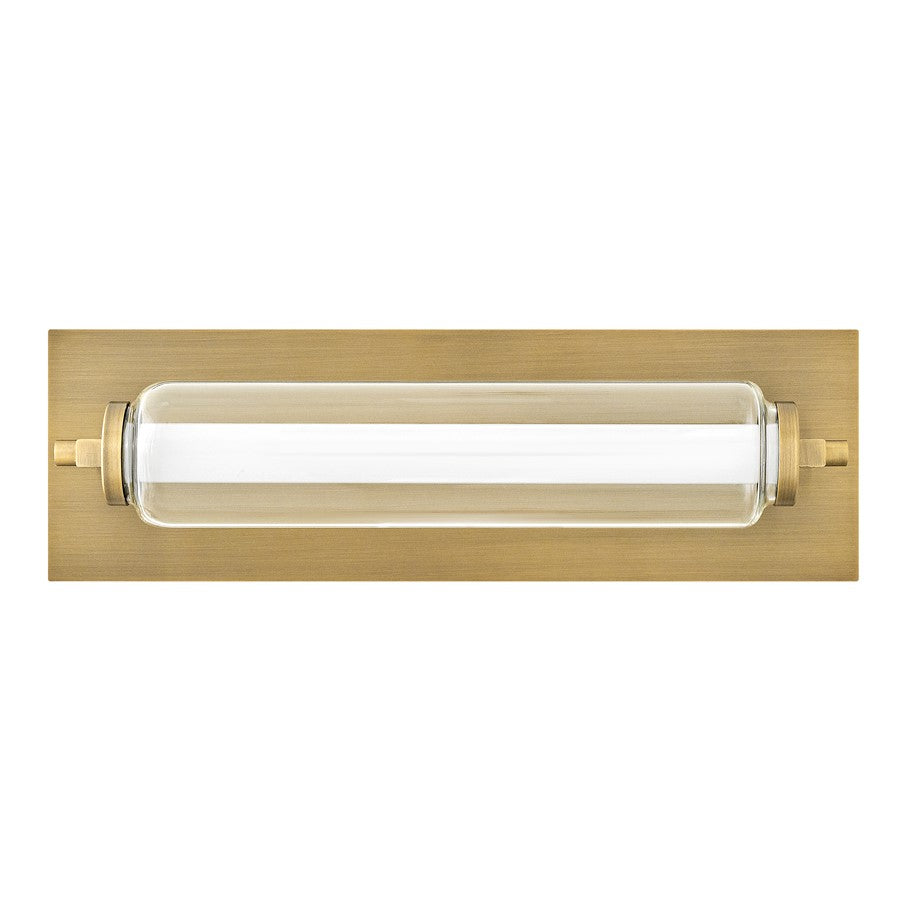 Hinkley Lighting Lucien LED 5" Vanity, Brass/Clear/Etched Opal - 52020LCB