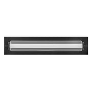 Hinkley Lighting Lucien LED 24" Vanity, Black/Clear/Etched Opal - 52022BK