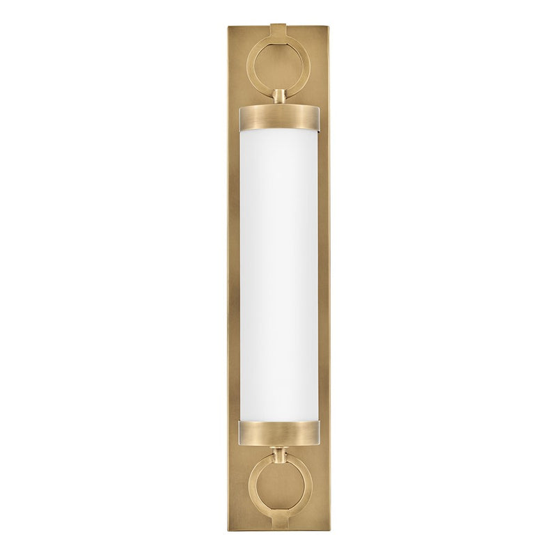Hinkley Lighting Baylor 24" Vanity Light | Heritage Brass | Etched Opal Glass Shade | Traditional Vanity Light Above the Bathroom Mirror | 52292HB