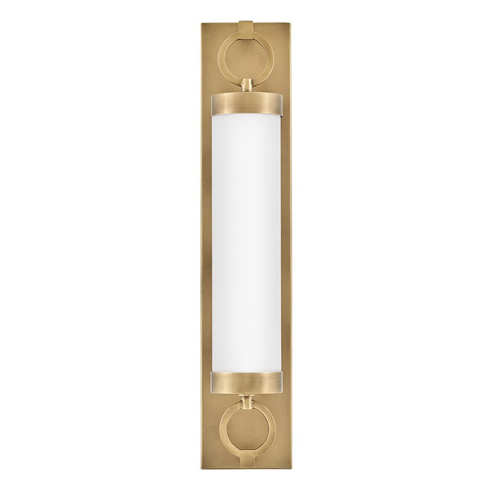Hinkley Lighting Baylor LED 24" Vanity, Heritage Brass/Etched Opal - 52292HB