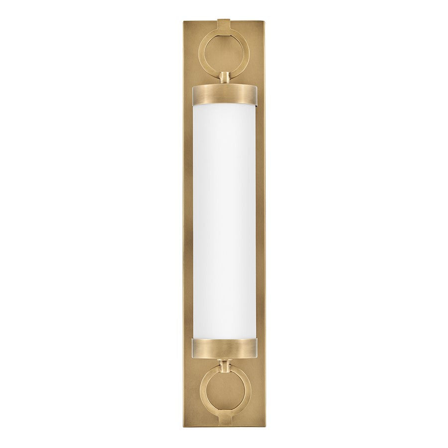 Hinkley Lighting Baylor LED 24" Vanity, Heritage Brass/Etched Opal - 52292HB