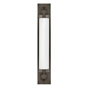 Hinkley Lighting Baylor LED 30" Vanity, Black Oxide/Etched Opal - 52293BX