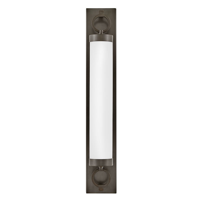 Hinkley Lighting Baylor LED 30" Vanity, Black Oxide/Etched Opal - 52293BX