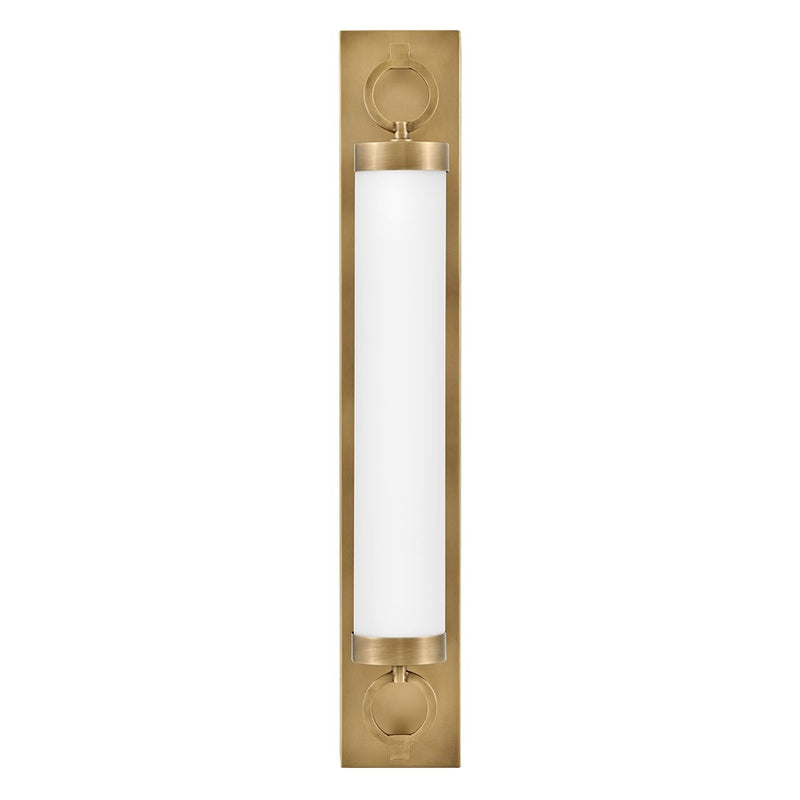 Hinkley Lighting Baylor 30" Vanity Light | Heritage Brass | Etched Opal Glass Shade | Traditional Vanity Light Above the Bathroom Mirror | 52293HB