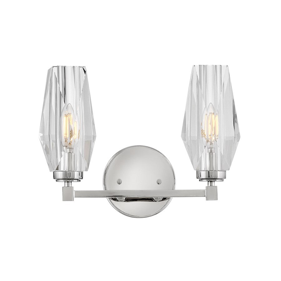 Hinkley Lighting Ana 2 Light Small Vanity, Polished Nickel - 52482PN