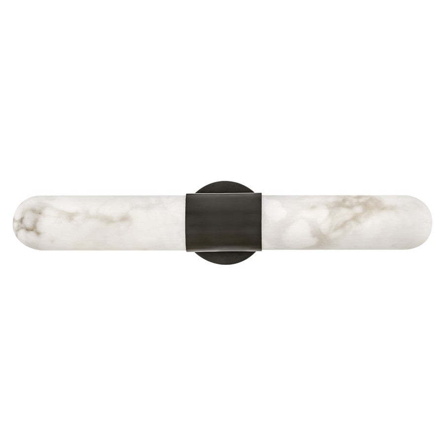 Hinkley Lighting Ibiza LED 24" Vanity, Black Oxide/Cloudstone - 52512BX-LED