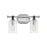 Hinkley Lighting Halstead 2-Light Vanity Light | Chrome Finish | Traditional Vanity Light Above the Bathroom Mirror | Hardwired Damp Rated | 52882CM