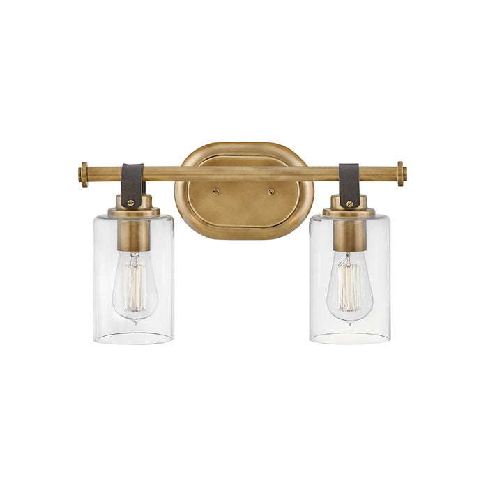 Hinkley Lighting Halstead 2-Light Vanity Light | Chrome Finish | Traditional Vanity Light Above the Bathroom Mirror | Hardwired Damp Rated | 52882CM