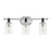 Hinkley Lighting Halstead 2-Light Vanity Light | Chrome Finish | Traditional Vanity Light Above the Bathroom Mirror | Hardwired Damp Rated | 52882CM