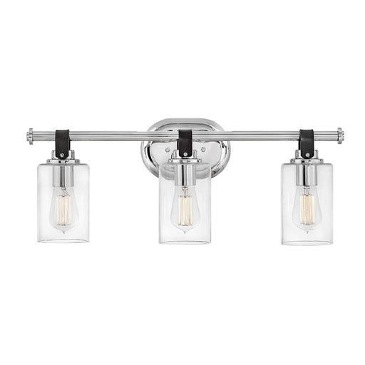 Hinkley Lighting Halstead 2-Light Vanity Light | Chrome Finish | Traditional Vanity Light Above the Bathroom Mirror | Hardwired Damp Rated | 52882CM