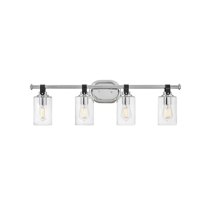 Hinkley Lighting Halstead 2-Light Vanity Light | Chrome Finish | Traditional Vanity Light Above the Bathroom Mirror | Hardwired Damp Rated | 52882CM