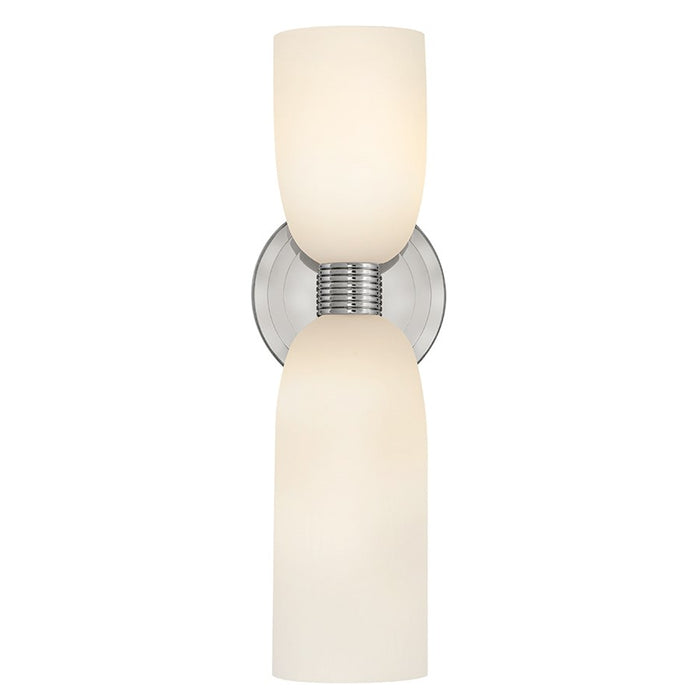 Hinkley Lighting Tallulah 2Lt Sconce, Polished Nickel/Etched Opal