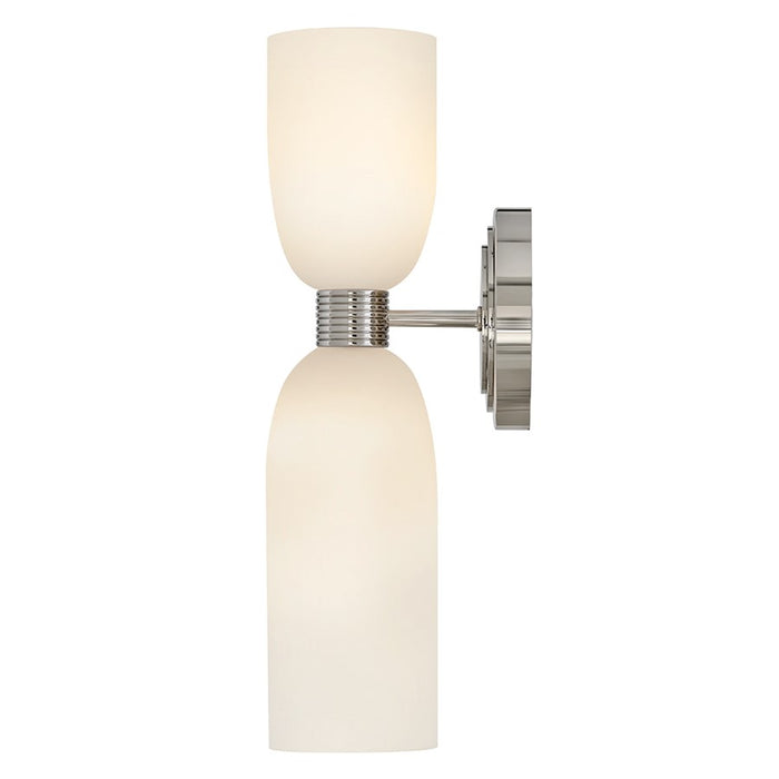 Hinkley Lighting Tallulah 2Lt Sconce, Polished Nickel/Etched Opal