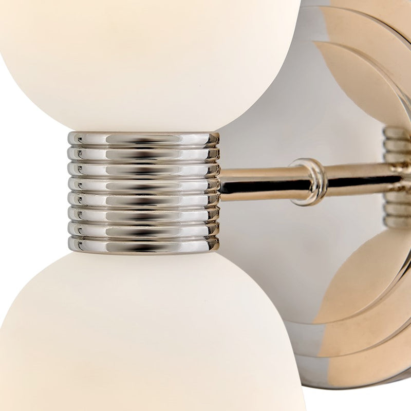 Hinkley Lighting Tallulah 2Lt Sconce, Polished Nickel/Etched Opal
