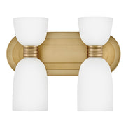 Hinkley Lighting Tallulah 4Lt Vanity, Lacquered Brass/Etched Opal - 52962LCB-LL
