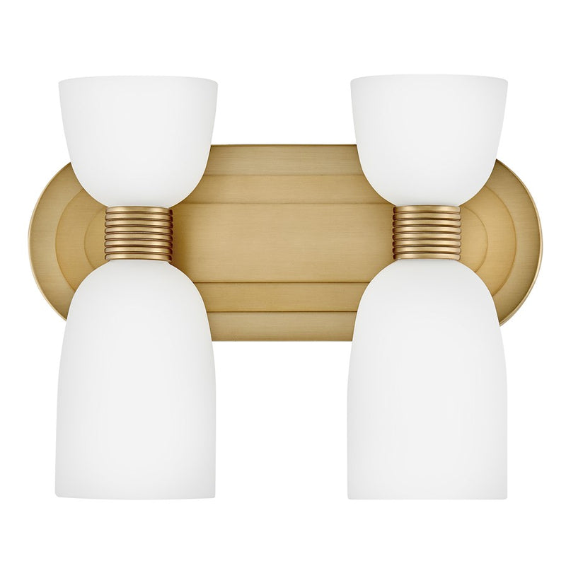 Hinkley Lighting Tallulah 4Lt Vanity, Lacquered Brass/Etched Opal - 52962LCB-LL