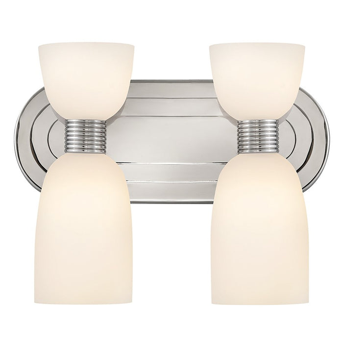 Hinkley Lighting Tallulah 4Lt Vanity, Polished Nickel/Etched Opal - 52962PN-LL