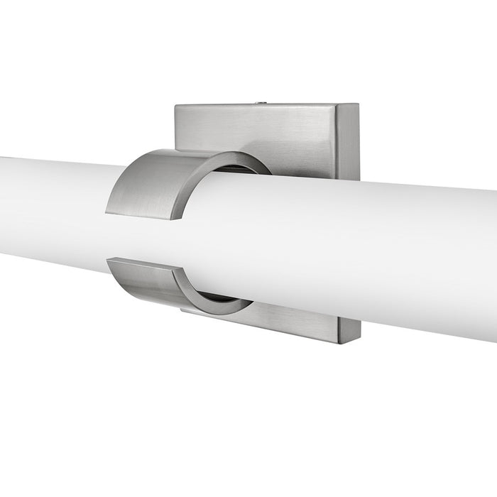 Hinkley Lighting Aiden 22" Vanity Light | Brushed Nickel Finish | Etched White Glass Shade | Modern Vanity Light Above the Bathroom Mirror | 53062BN