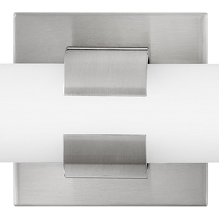 Hinkley Lighting Aiden 22" Vanity Light | Brushed Nickel Finish | Etched White Glass Shade | Modern Vanity Light Above the Bathroom Mirror | 53062BN