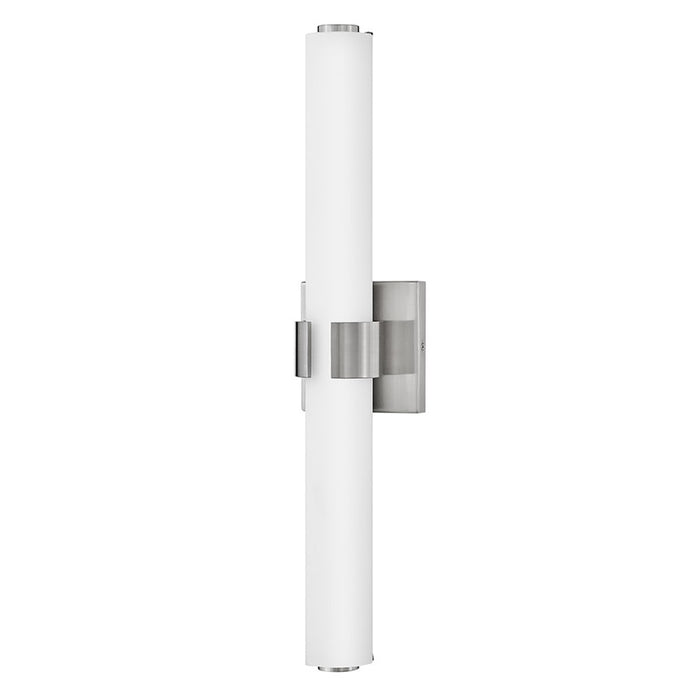 Hinkley Lighting Aiden 22" Vanity Light | Brushed Nickel Finish | Etched White Glass Shade | Modern Vanity Light Above the Bathroom Mirror | 53062BN