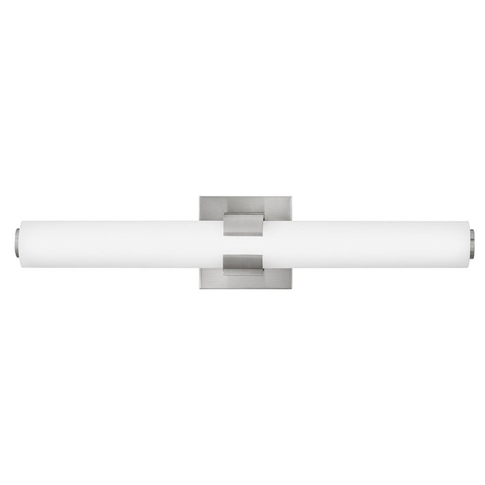 Hinkley Lighting Aiden 22" Vanity Light | Brushed Nickel Finish | Etched White Glass Shade | Modern Vanity Light Above the Bathroom Mirror | 53062BN