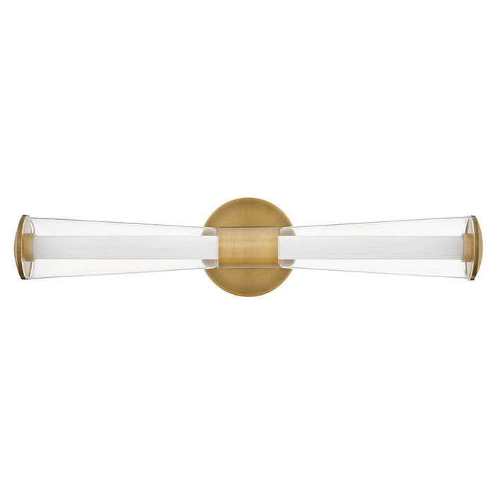 Hinkley Lighting Elin LED Vanity, Lacquered Brass/Clear - 53102LCB