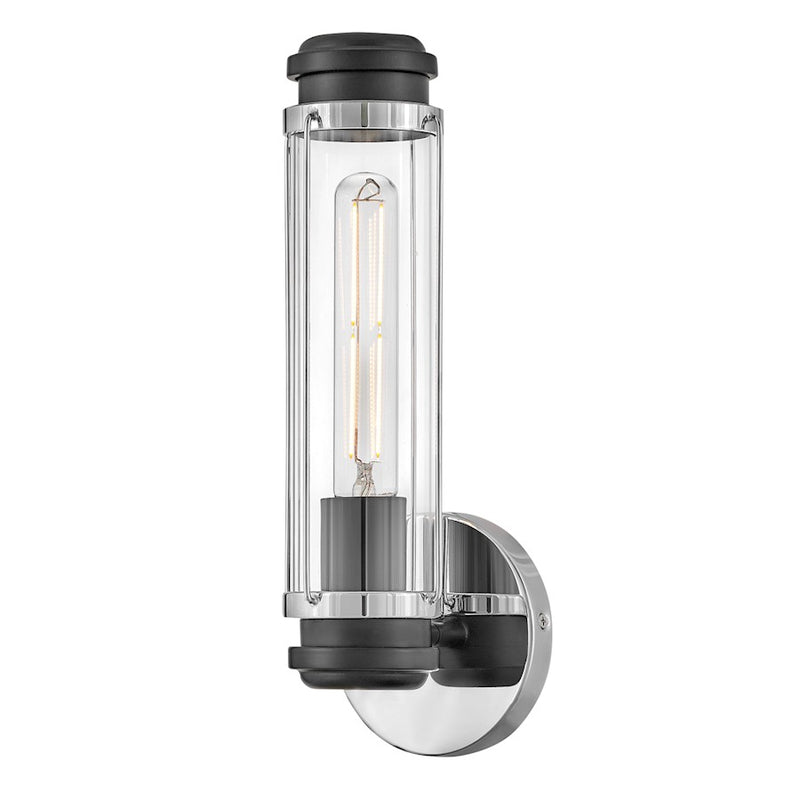 Hinkley Masthead 1-Light Wall Sconce | Transitional Coastal Heritage Brass Steel and Clear Glass | Hallway & Bathroom Accent Light | 5 x 5 | Model 53180HB