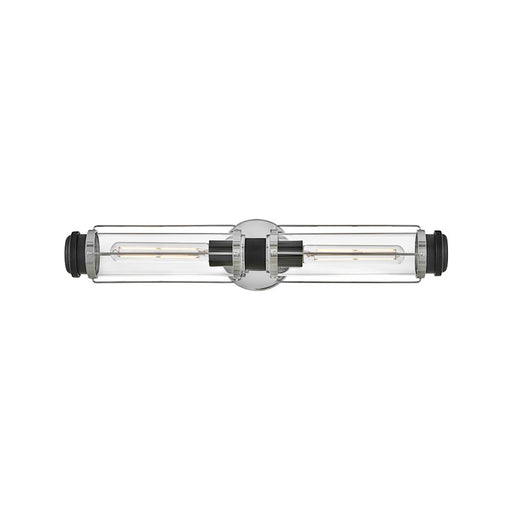 Hinkley Lighting Masthead 2-Light Vanity Light | Chrome Finish | Transitional Vanity Light Above the Bathroom Mirror | Hardwired Damp Rated | 53182CM