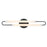 Hinkley Lighting Eos Vanity Light | Black | Etched Glass Shade | Modern Vanity Light Above the Bathroom Mirror | Damp Rated Installation | 53860BK