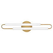Hinkley Lighting Eos LED Vanity, Lacquered Brass/Etched - 53860LCB