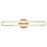 Hinkley Lighting Eos Vanity Light | Lacquered Brass Finish | Etched Glass Shade | Modern Vanity Light | Damp Rated Hardwired Installation | 53860LCB