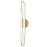 Hinkley Lighting Eos Vanity Light | Lacquered Brass Finish | Etched Glass Shade | Modern Vanity Light | Damp Rated Hardwired Installation | 53860LCB