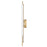Hinkley Lighting Eos Vanity Light | Lacquered Brass Finish | Etched Glass Shade | Modern Vanity Light | Damp Rated Hardwired Installation | 53860LCB
