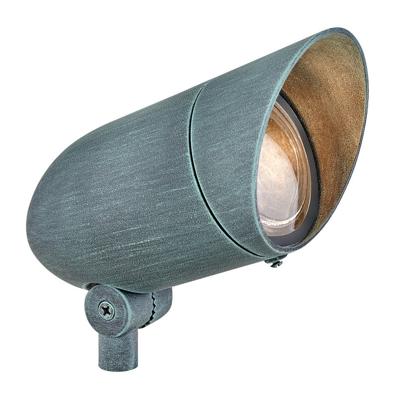 Hinkley SpotLt 3.75in 1-Light Landscape Accent | Traditional Verde Aluminum and Convex Clear Tempered Glass | Outdoor Garden & Pathway | Model 54000VE