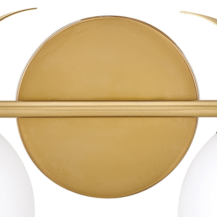 Hinkley Lighting Palma 2-Light Bath Vanity Light | Heritage Brass Finish | Transitional Vanity Light Above the Bathroom Mirror | Damp Rated | 54152HB