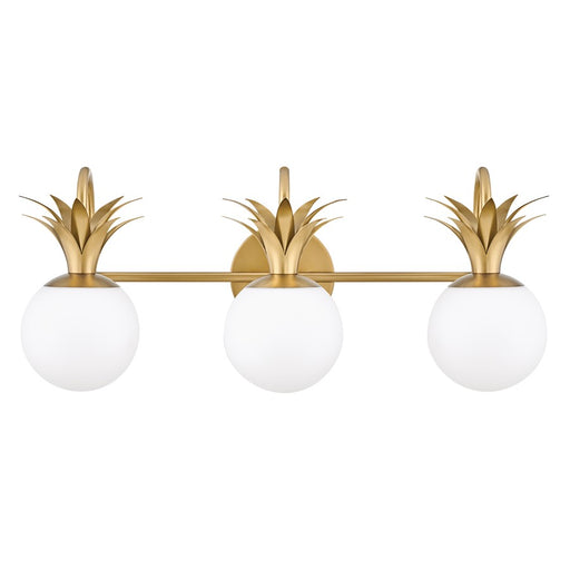 Hinkley Lighting Palma 3-Light Bath Vanity Light | Heritage Brass Finish | Transitional Vanity Light Above the Bathroom Mirror | Damp Rated | 54153HB