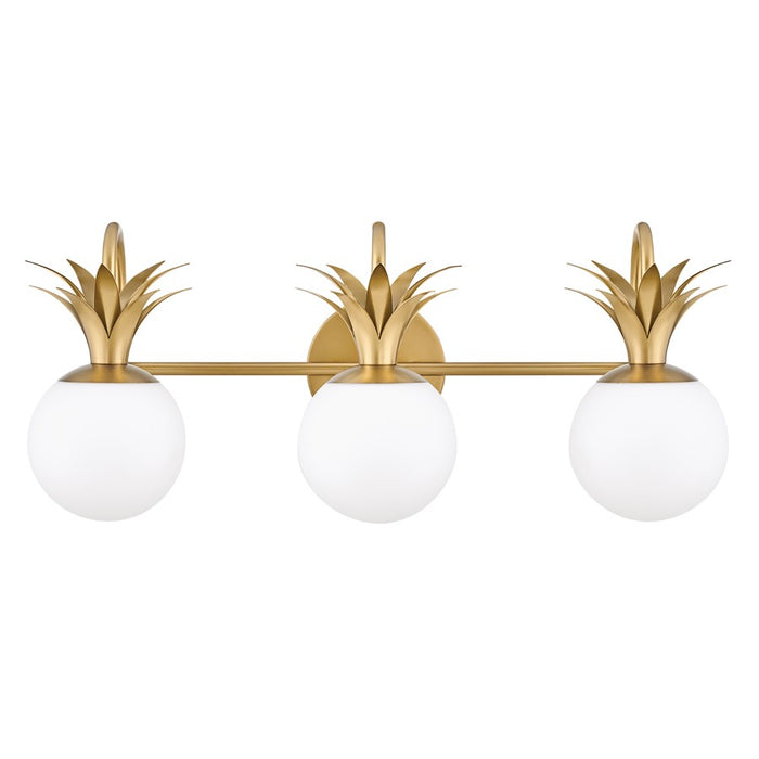 Hinkley Lighting Palma 3-Light Bath Vanity Light | Heritage Brass Finish | Transitional Vanity Light Above the Bathroom Mirror | Damp Rated | 54153HB