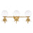 Hinkley Lighting Palma 3-Light Bath Vanity Light | Heritage Brass Finish | Transitional Vanity Light Above the Bathroom Mirror | Damp Rated | 54153HB