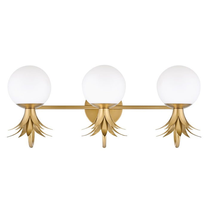 Hinkley Lighting Palma 3-Light Bath Vanity Light | Heritage Brass Finish | Transitional Vanity Light Above the Bathroom Mirror | Damp Rated | 54153HB