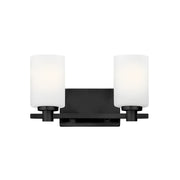 Hinkley Lighting Karlie 2 Light Small Vanity, Black - 54622BK