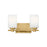 Hinkley Lighting Karlie 2 Light Small Vanity, Lacquered Brass - 54622LCB
