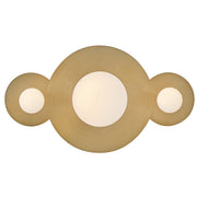 Hinkley Lighting Rhea LED 10" Vanity, Heritage Brass/Etched Opal - 55250HB