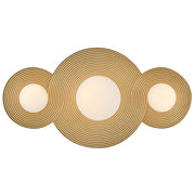 Hinkley Lighting Rhea LED 18" Vanity, Heritage Brass/Etched Opal - 55252HB